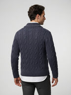 The Ravensworth Shawl Cardigan in Navy