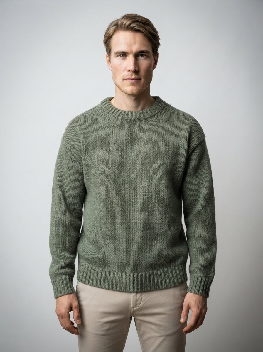 The Ashcombe Rib Knit in Olive