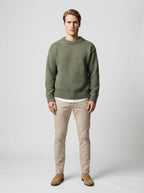 The Ashcombe Rib Knit in Olive