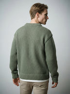 The Ashcombe Rib Knit in Olive