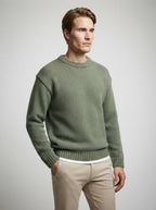 The Ashcombe Rib Knit in Olive