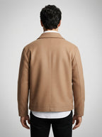 The Selborne Peak Lapel Coat in Brown
