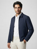 The Newbridge Collar Zip in Navy