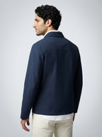 The Newbridge Collar Zip in Navy