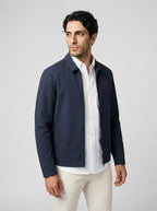 The Newbridge Collar Zip in Navy