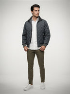 The Ardenne Diamond Quilt in Gray