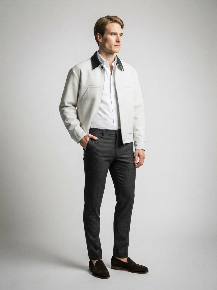 The Ellerby Contrast Jacket in Cream