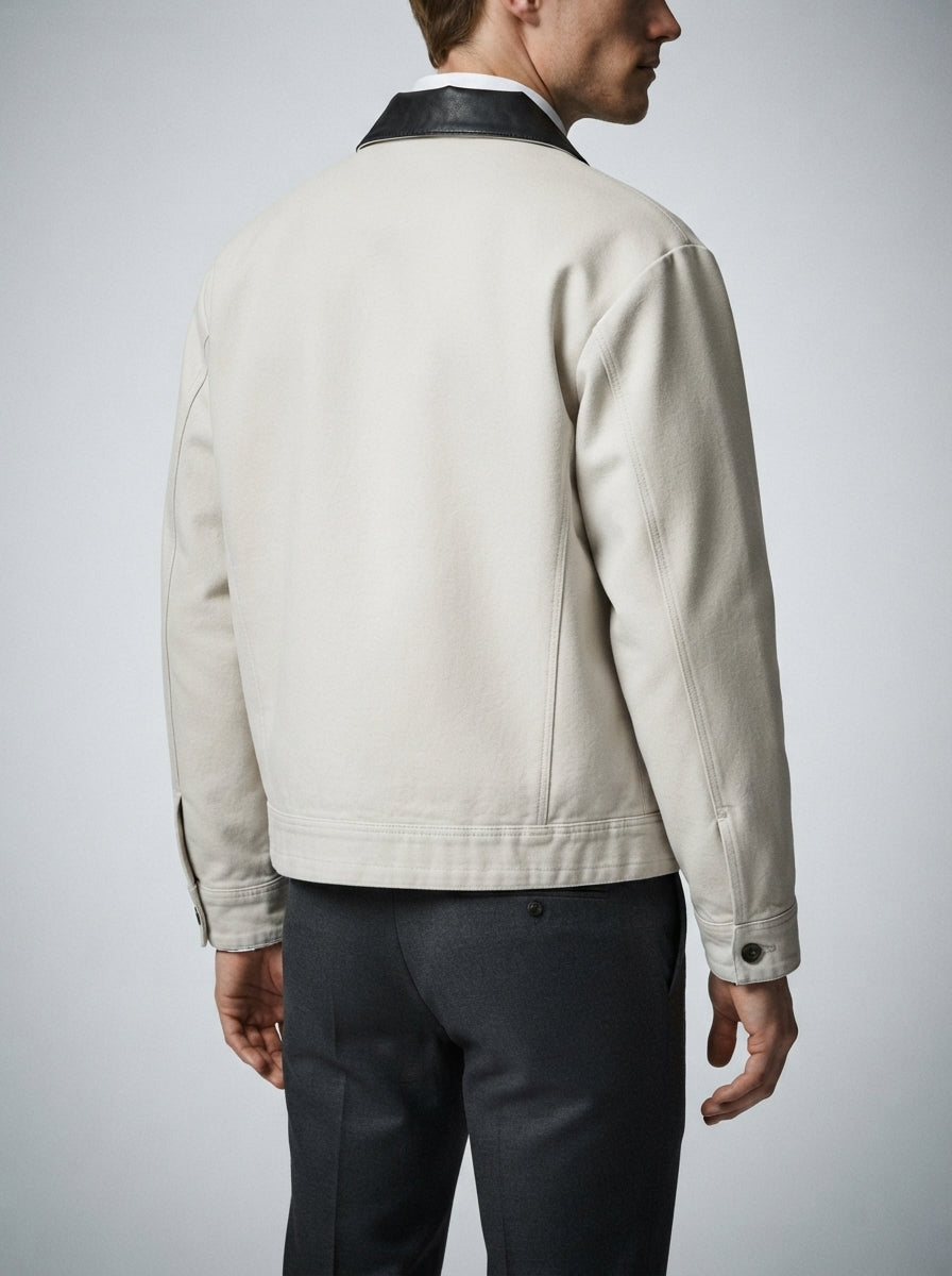 The Ellerby Contrast Jacket in Cream