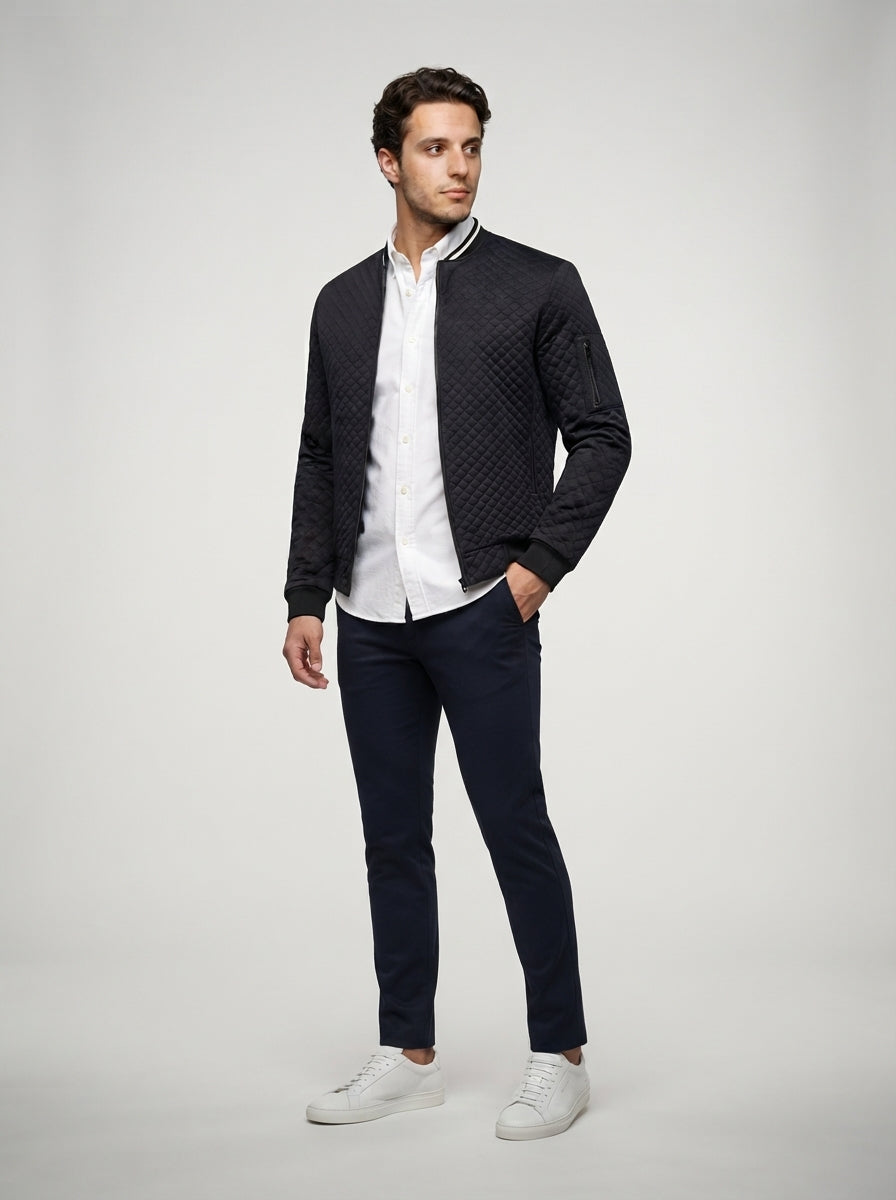 The Kelmscott Tipped Bomber in Black