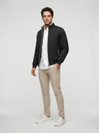 The Netherby Quilted Bomber in Black