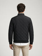 The Netherby Quilted Bomber in Black