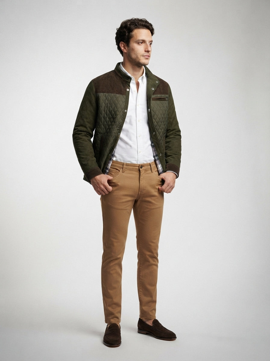 The Wraysbury Corduroy Quilt in Green