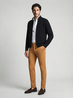 The Alverstoke Zip Cardigan in Black
