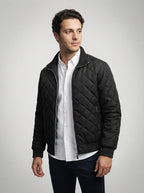 The Kelsale Diamond Quilt in Black
