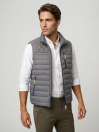The Ferrand Padded Gilet in Grey