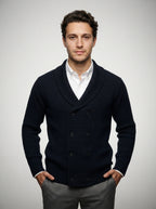 The Wexford Shawl Cardigan in Navy