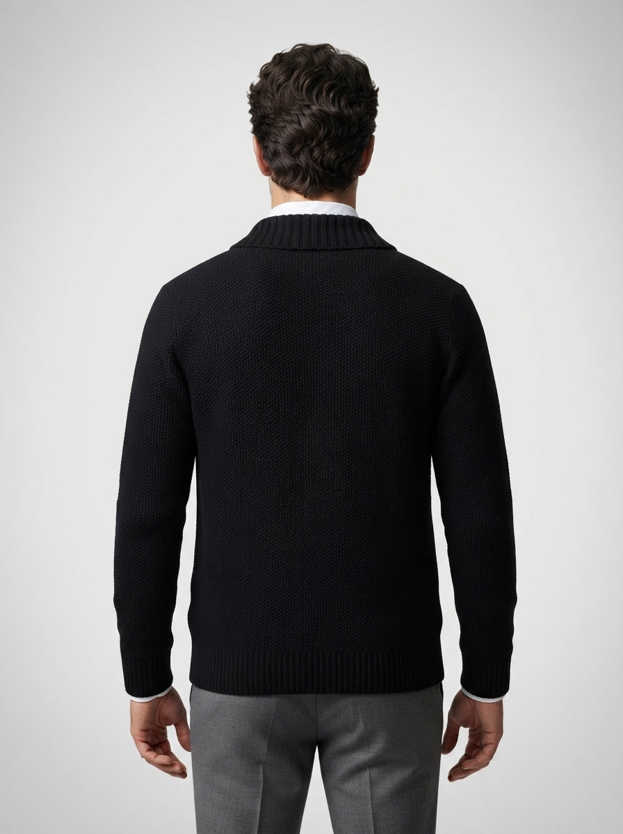 The Wexford Shawl Cardigan in Navy
