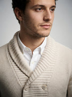 The Wexford Shawl Cardigan in Cream