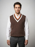 The Tenbury Cricket Vest in Green