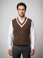 The Tenbury Cricket Vest in Green