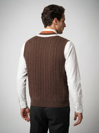 The Tenbury Cricket Vest in Green