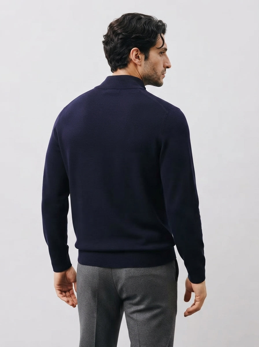 The Cranmore Half Zip in Navy