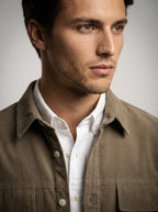 The Marchmont Cord Overshirt in Khaki