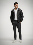 The Kirkwall Aviator Jacket in Gray