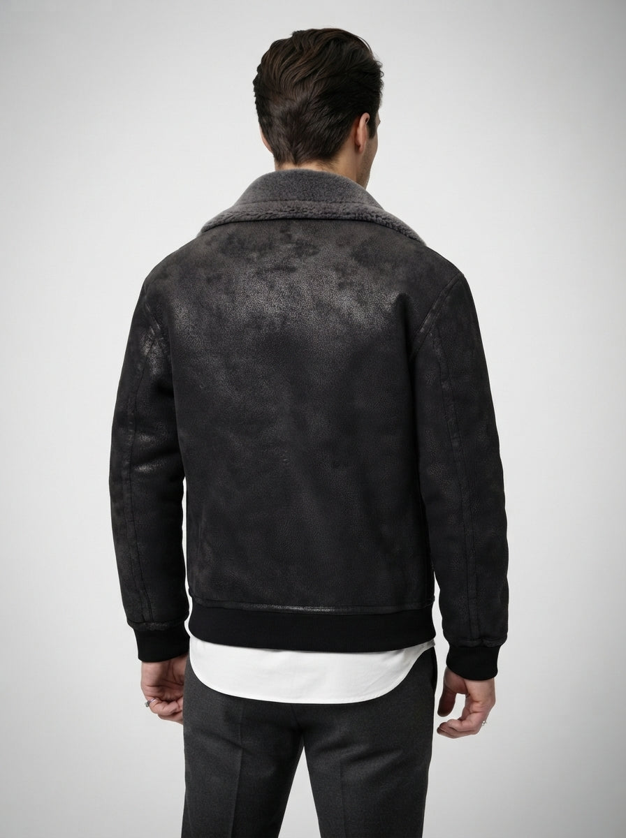 The Kirkwall Aviator Jacket in Gray