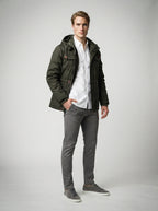 The Ryburn Fleece Field Jacket in Olive