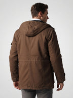 The Ryburn Fleece Field Jacket in Brown