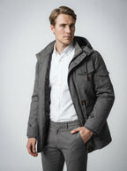 The Ryburn Fleece Field Jacket in Grey