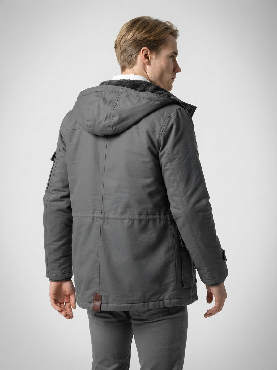 The Ryburn Fleece Field Jacket in Grey