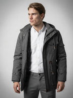 The Ryburn Fleece Field Jacket in Grey
