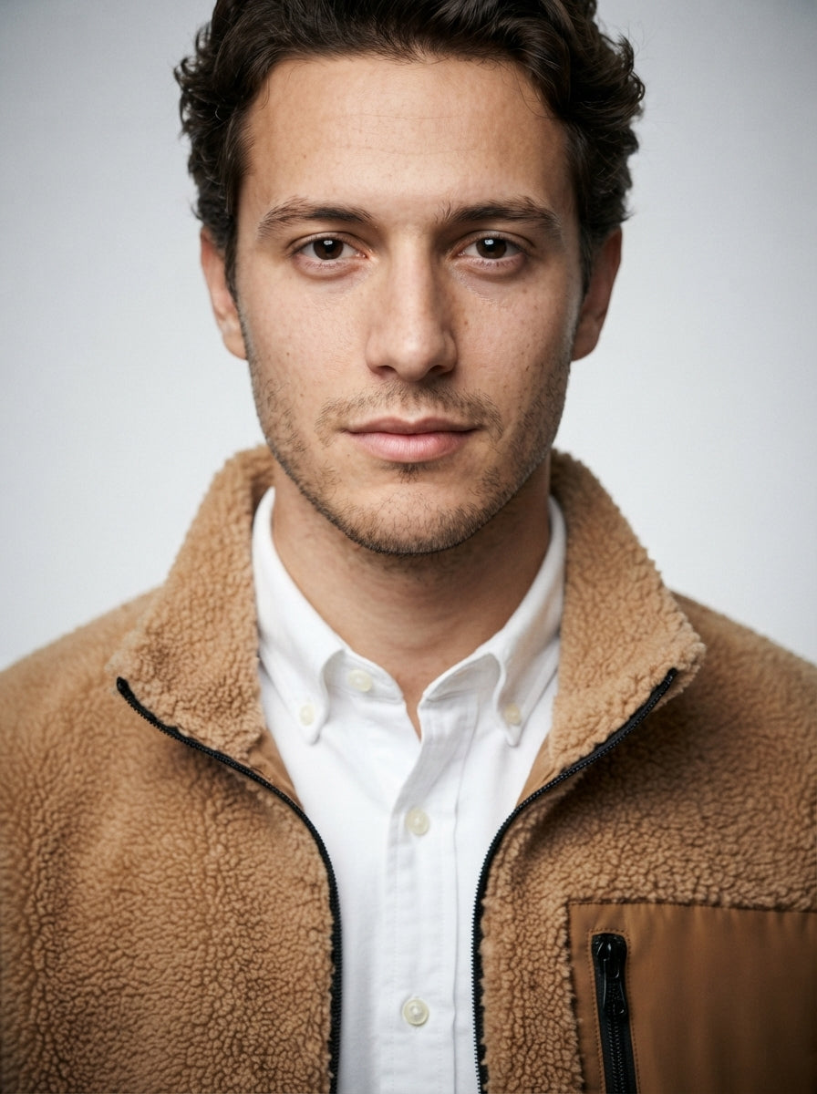 The Ambleside Fleece Jacket in Tan
