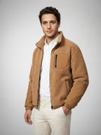 The Ambleside Fleece Jacket in Tan