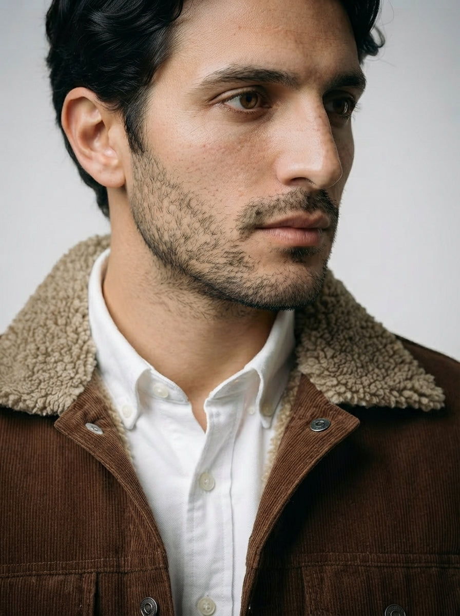 The Wentworth Cord Trucker in Brown