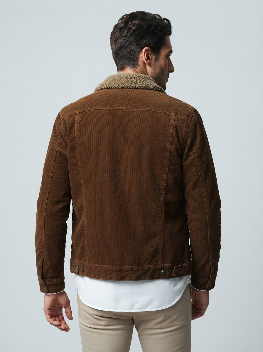 The Wentworth Cord Trucker in Brown