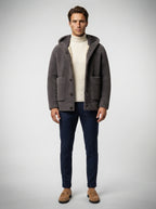 The Ledbury Hooded Fleece in Grey