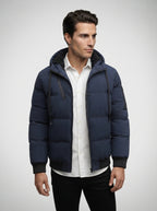 The Rothbury Hooded Puffer in Navy