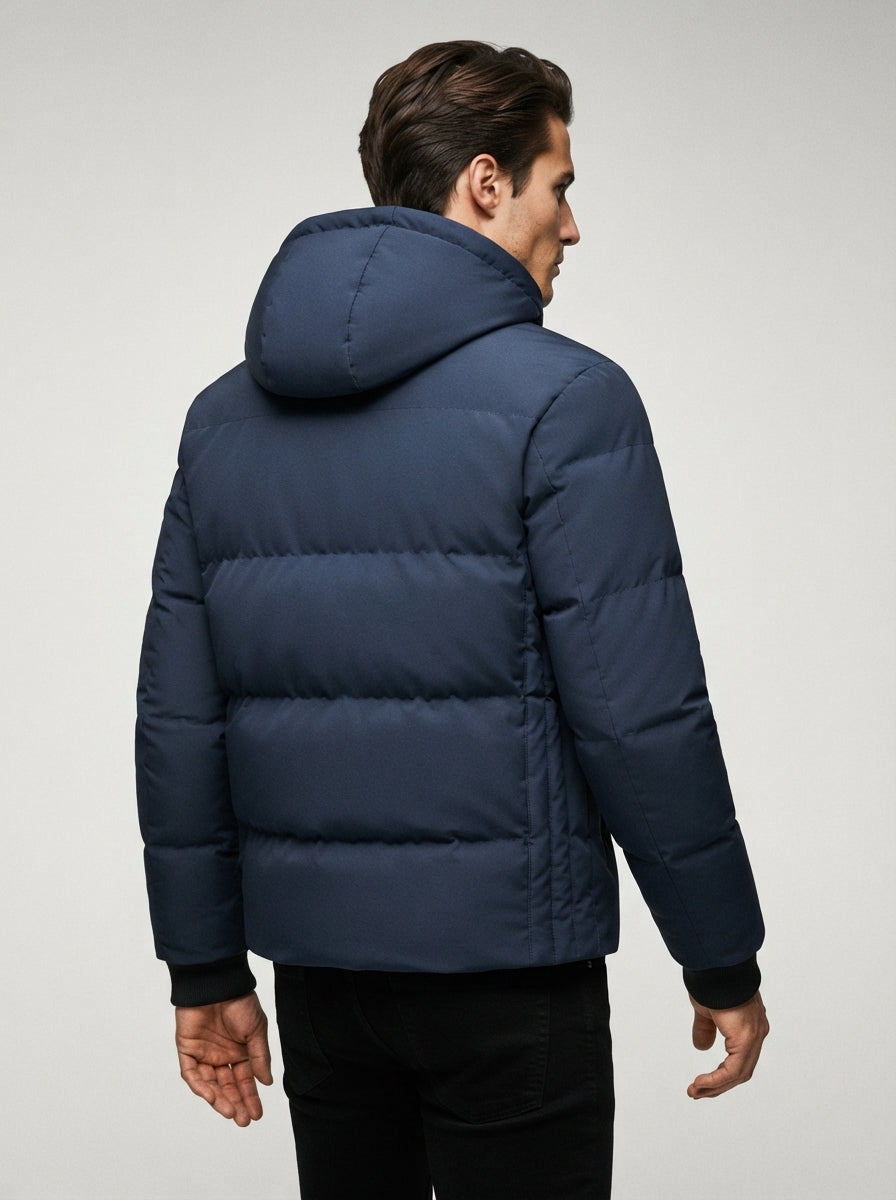 The Rothbury Hooded Puffer in Navy