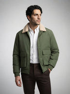 The Ashbourne Flight Jacket in Olive