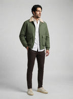 The Ashbourne Flight Jacket in Olive