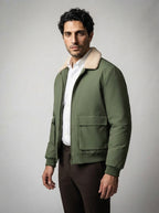 The Ashbourne Flight Jacket in Olive