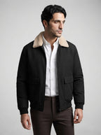The Ashbourne Flight Jacket in Black