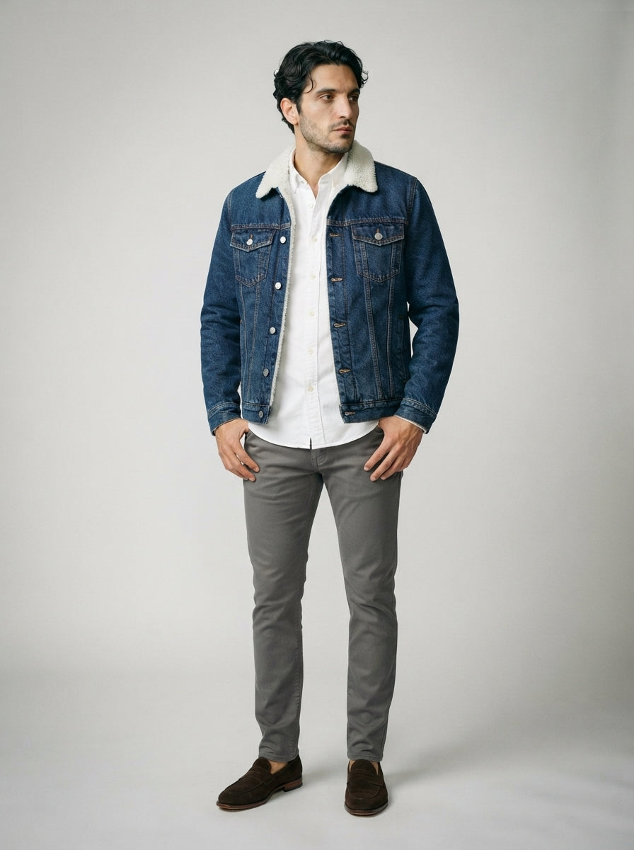 The Thurlow Lined Jacket in Blue
