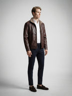 The Ellingham Pile Collar Jacket in Brown