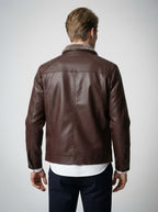 The Ellingham Pile Collar Jacket in Brown