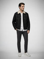 The Berwick Lined Trucker in Black