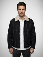 The Berwick Lined Trucker in Black